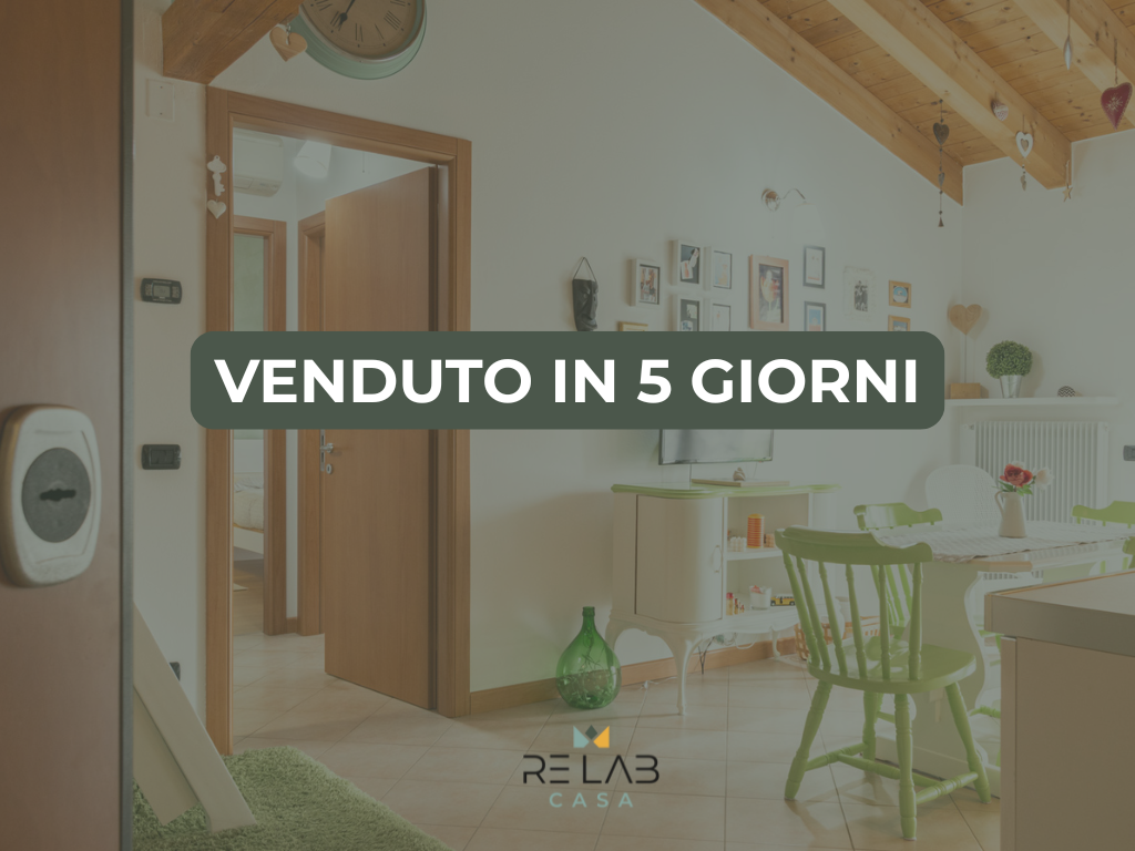 Appartamento venduto in 5 giorni con il METODO RELAB CASA Appartamento venduto in 5 giorni con il METODO RELAB CASA